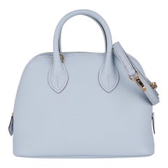 Hermes Mini Bolide 1923 Bleu Brume 25 Tasche Evercolor Leder Gold Hardware