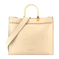 Fendi Sunshine Shopper in Vanilla With 2 Strap Choices (Medium)