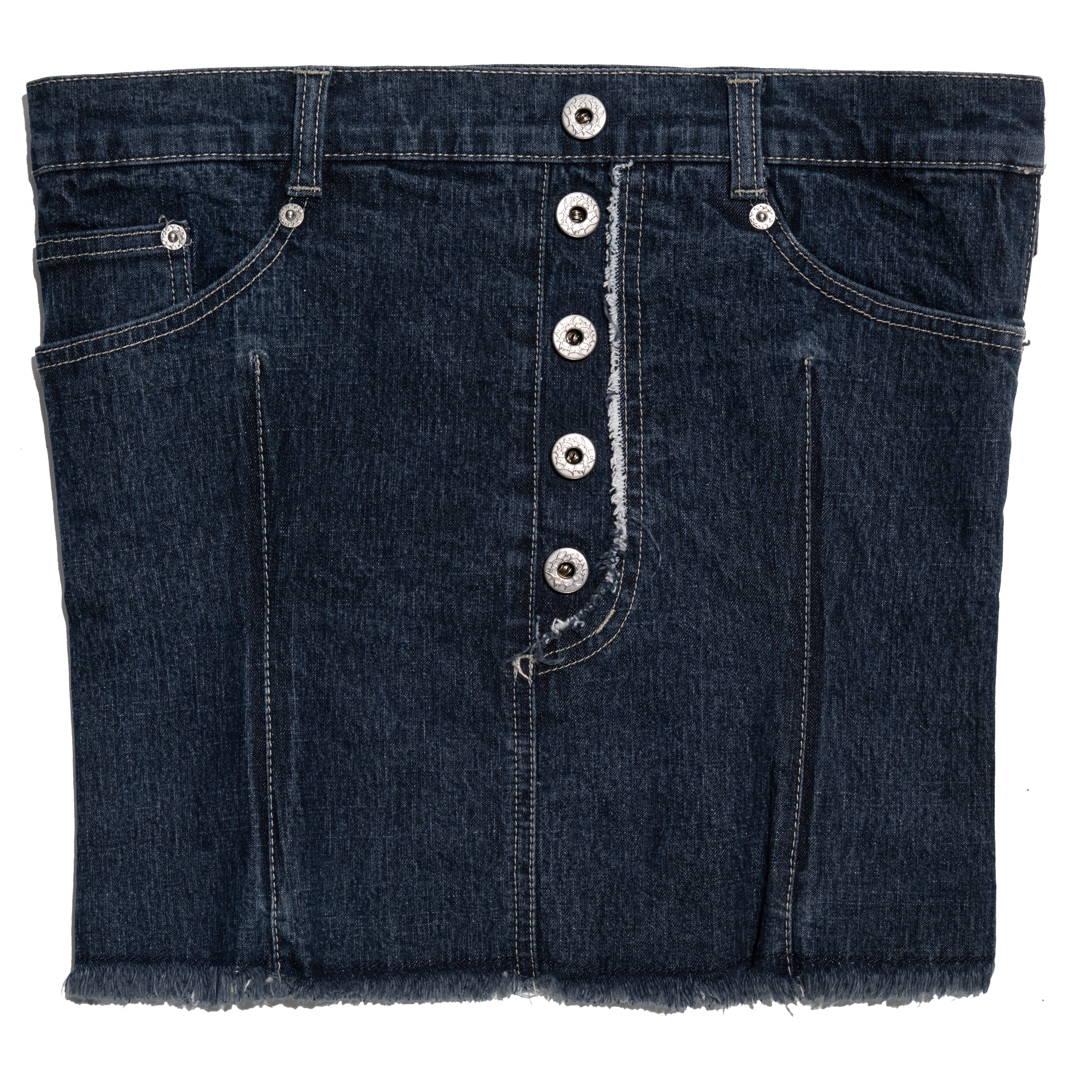 Alexander McQueen blue denim strapless corset top, fw 1996