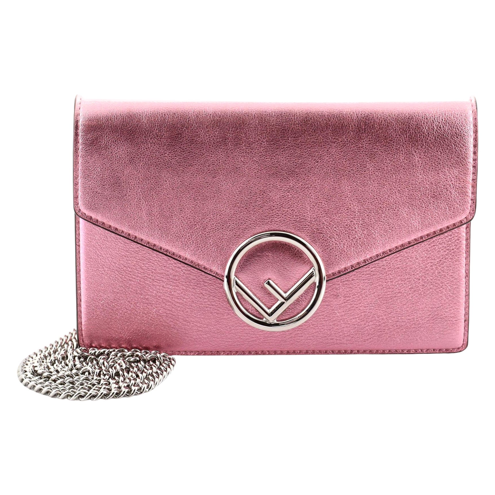Fendi F is Fendi Envelope Wallet on Chain Leather at 1stDibs