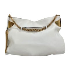 Gucci Shoulder Bag White And Gold