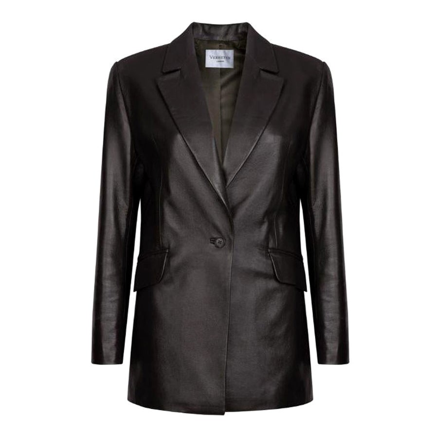 Verheyen London Chesca Oversize Blazer in Dark Chocolate, Size 6