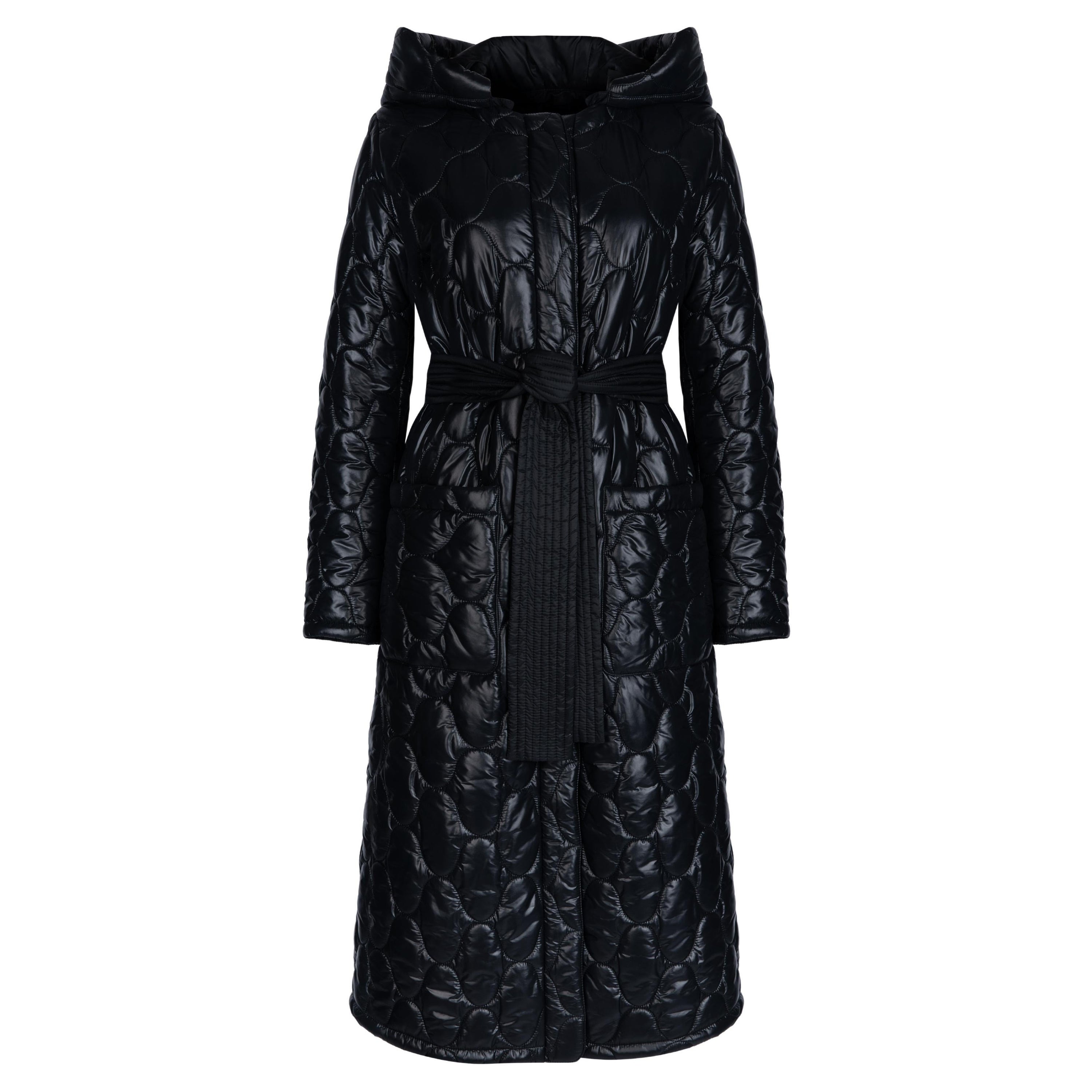 Verheyen London Aurora Quilted Coat with detachable hood - Size uk 10 