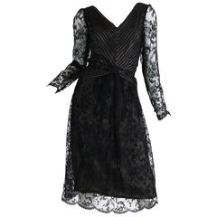 Fine lace and Silk Chiffon dress from Bill Blass 2