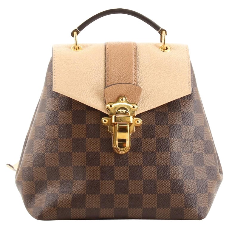 Louis Vuitton Clapton Backpack Damier and Leather For Sale at 1stDibs