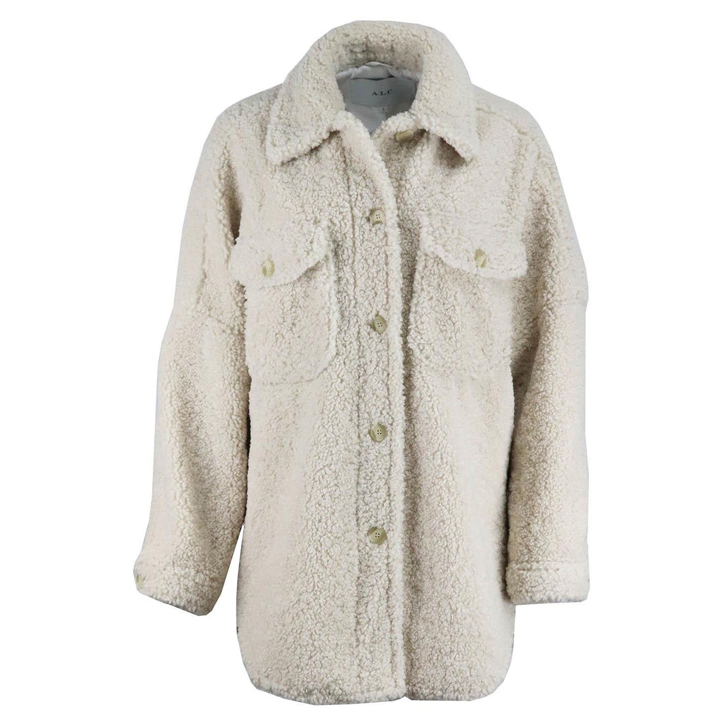A.L.C. Oversized Faux Shearling Jacket Large 