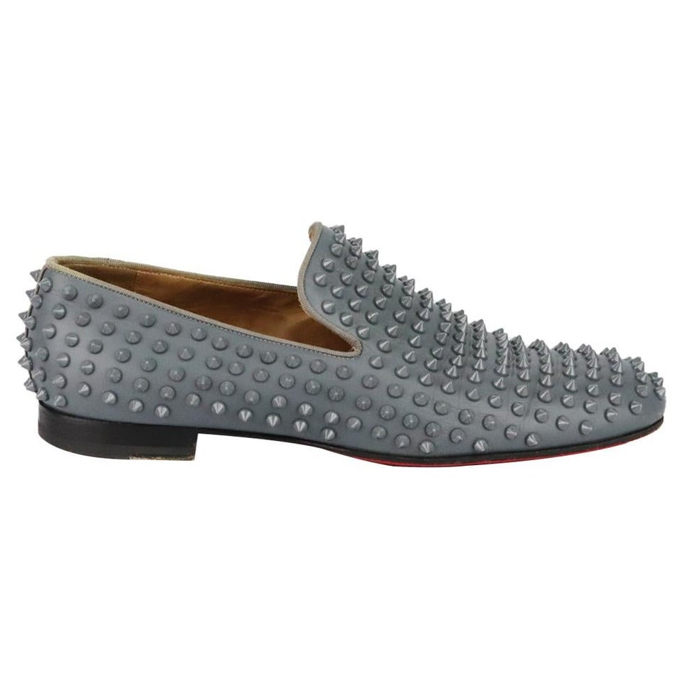 Christian Louboutin Dandelion Spiked Leather Loafers EU 43.5 UK 9.5 US 10.5