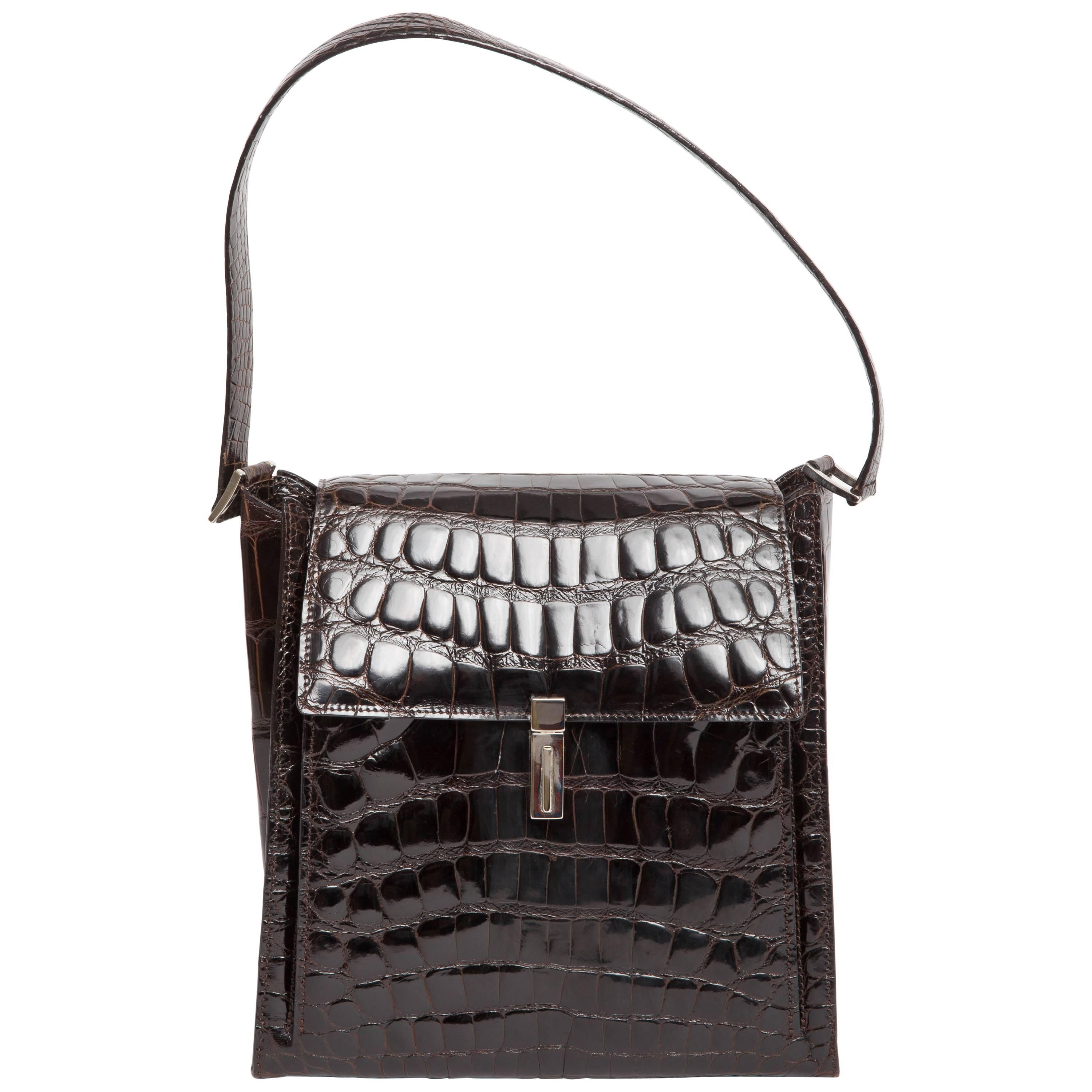 Tardini Alligator Shoulder Bag