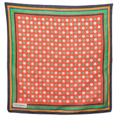 Yves Saint Laurent YSL Multicolor Cotton Scarf
