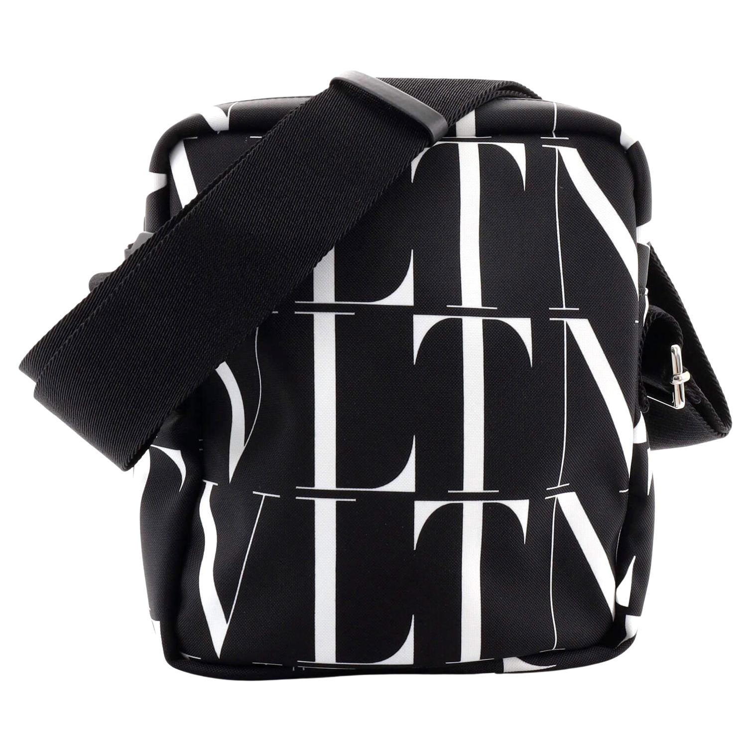Valentino VLTN Logo Camera Bag Printed Nylon