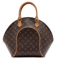 Louis Vuitton Brown Monogram Canvas Leather Ellipse MM Bag