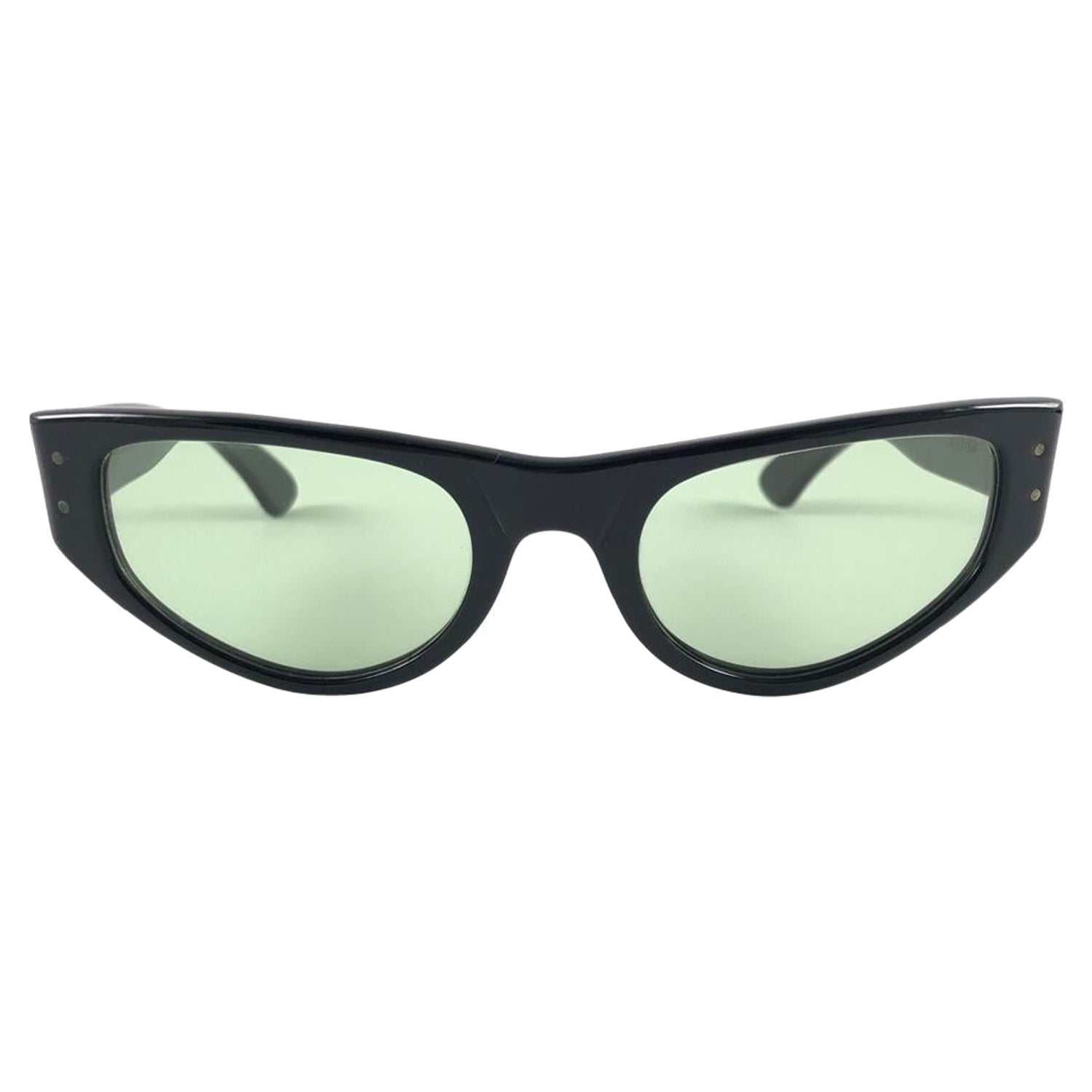 Vintage Ray Ban Playtime Black 1960's Mid Century G15 Lenses USA Sunglasses  For Sale at 1stDibs