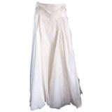 Vintage Carolina Herrera Ivory Silk Faille ' Patchwork ' Ball Evening Full Skirt