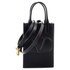 Valentino VLogo Walk Smartphone Bag Leather