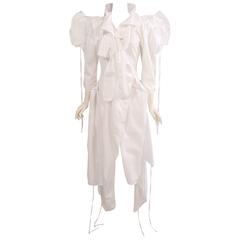 Vivienne Westwood Victorian Inspired White Cotton Coat