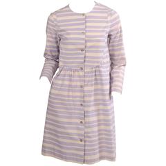 Vintage 1966 Marimekko Striped Cotton Dress