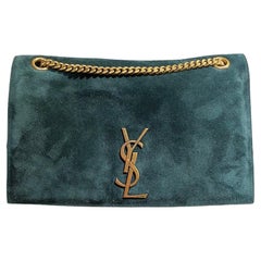 Saint Laurent Double-Face Dark Green Shoulder Bag