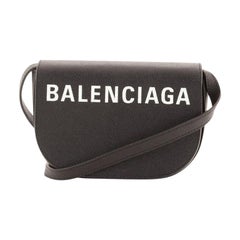 Balenciaga Logo Ville Day Bag Leather XS