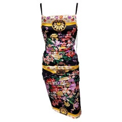 Dolce & Gabbana Unworn Floral Print Bodycon Midi Dress