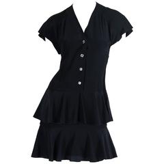 Vintage Chloe Black Silk Dress