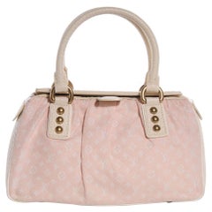 Louis Vuitton Rare Beige Monogram Mini Lin Josephine GM Speedy Boston Bag  862724 For Sale at 1stDibs