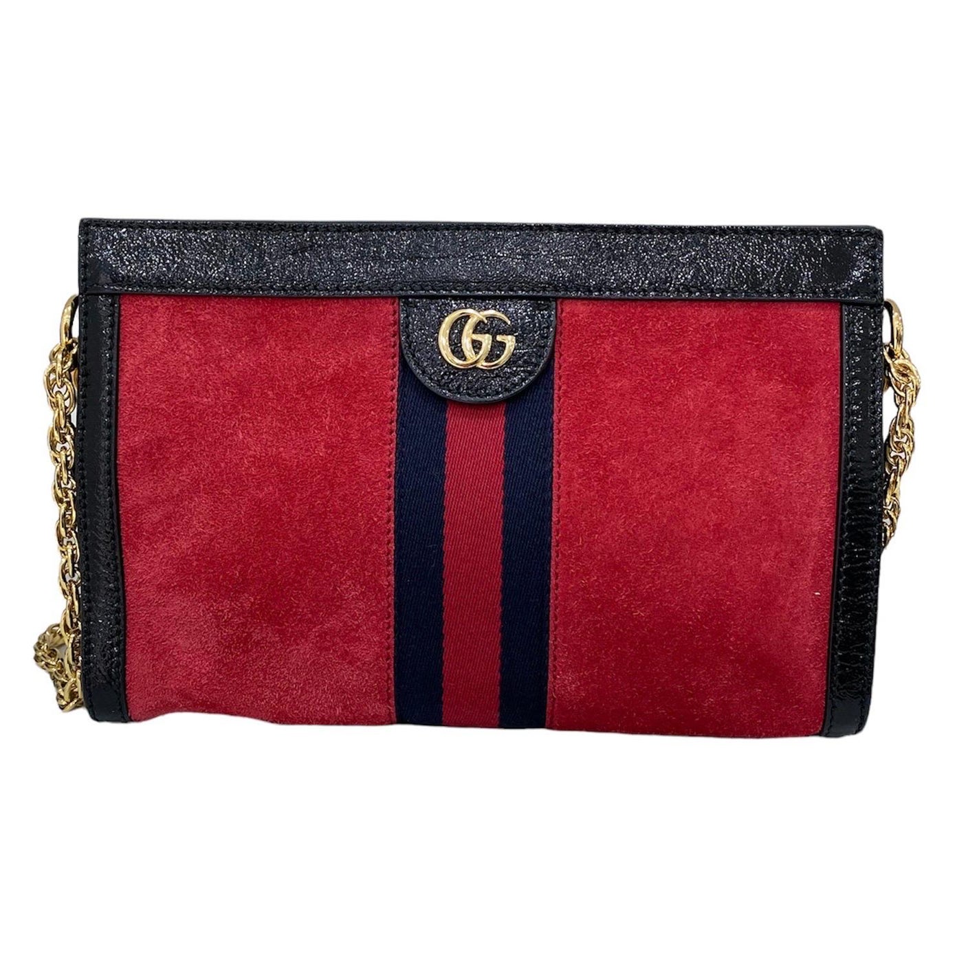 Gucci Ophidia Red Suede Shoulder Bag 