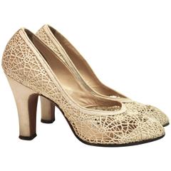 1950s Spider Web Lace Heels