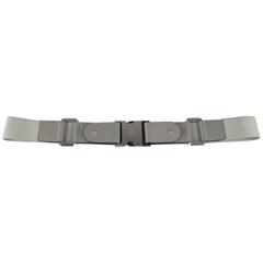GUCCI Size 34 Light Gray Elastic Belt
