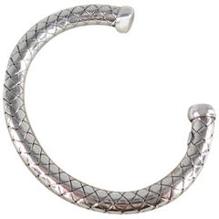 BOTTEGA VENETA Sterling Silver Braided Bangle Bracelet