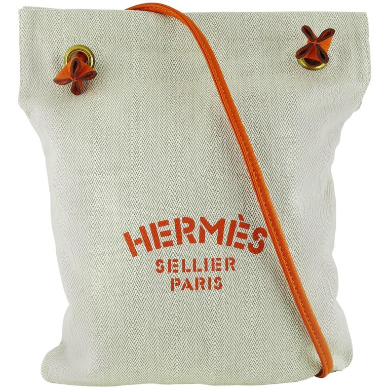 Hermes Vintage Aline Orange PM Canvas Shoulder Bag at 1stDibs hermes
