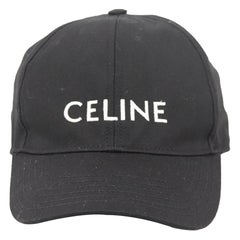 Celine Embroidered Cotton Twill Baseball Cap One Size