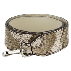 Fendi Python And Leather Bag Strap 