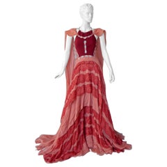 Antonio Berardi Stunning Boho Chic Voluminous Dress Gown   New