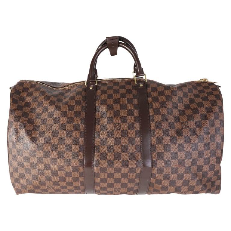 Louis Vuitton Waterproof Keepall Bandouliere 55 Duffle Bag with Strap 5lv62