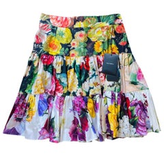 Dolce & Gabbana Multicolour flowers
printed cotton skirt