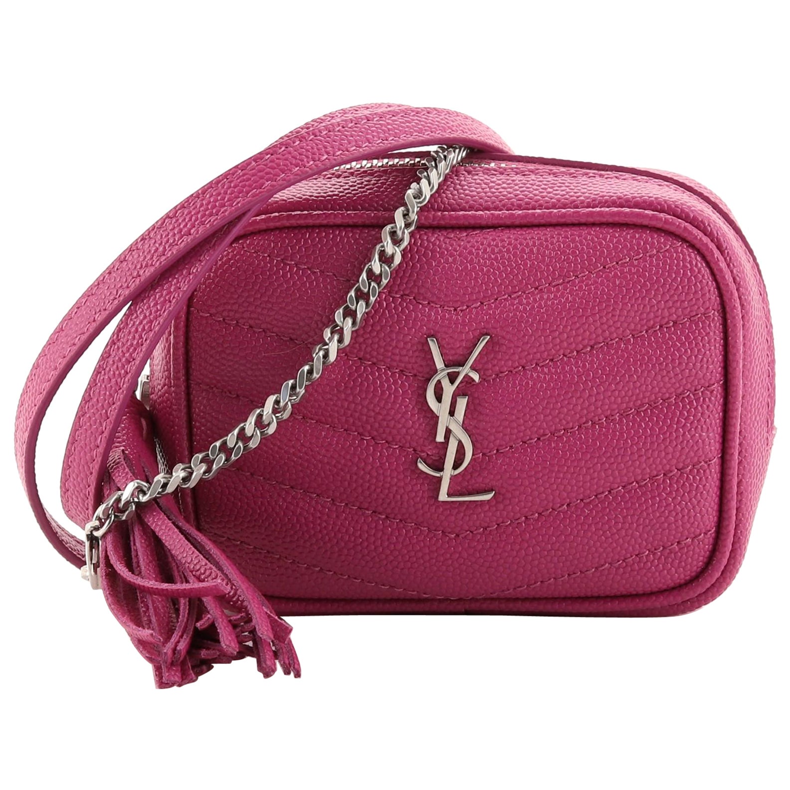 Saint Laurent Lou Camera Bag Matelasse Chevron Leather Baby at 1stDibs