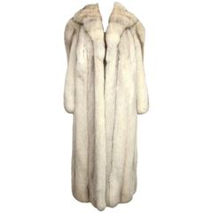 Stunning Full Length Silver Fox Coat 1