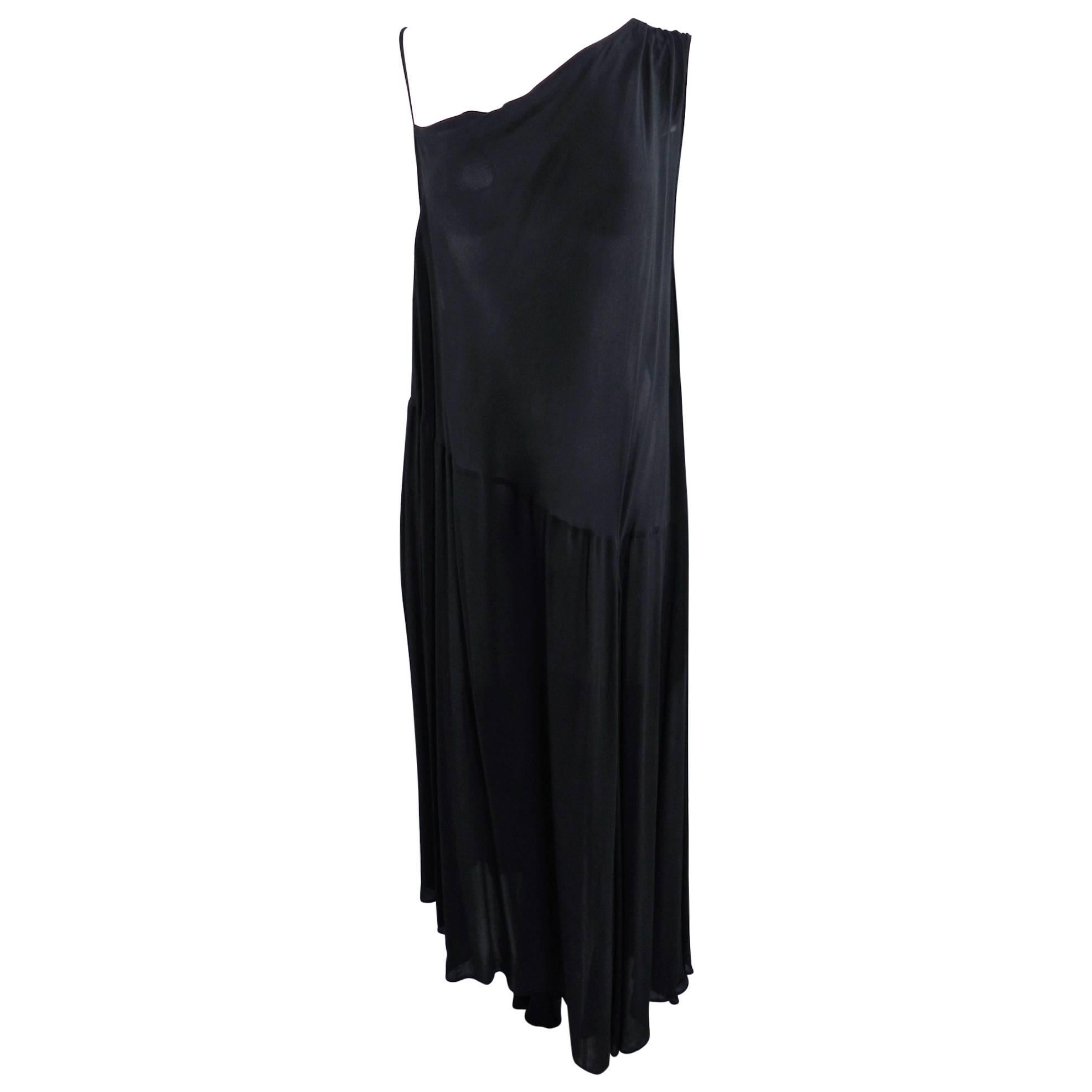 Yohji Yamamoto Vintage 1980’s Black Long Sheer Dress