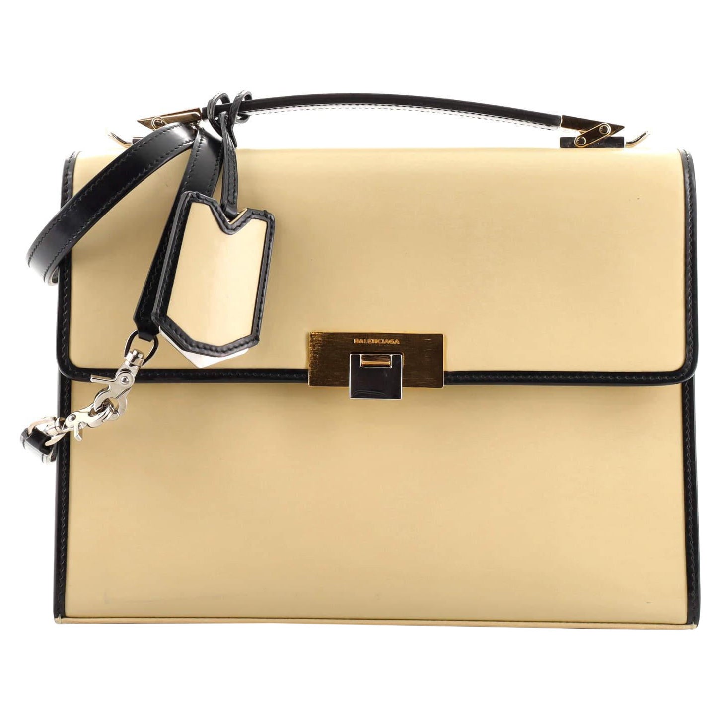  Balenciaga Le Dix Convertible Top Handle Bag Leather