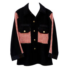 Jacket Black Embellished Designer Vintage Designer Tweed J Dauphin Medium