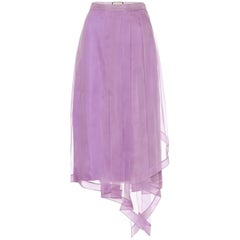 Gucci Purple Silk Organza Skirt  IT40 US4