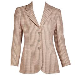 Pink Chanel Wool Tweed Blazer