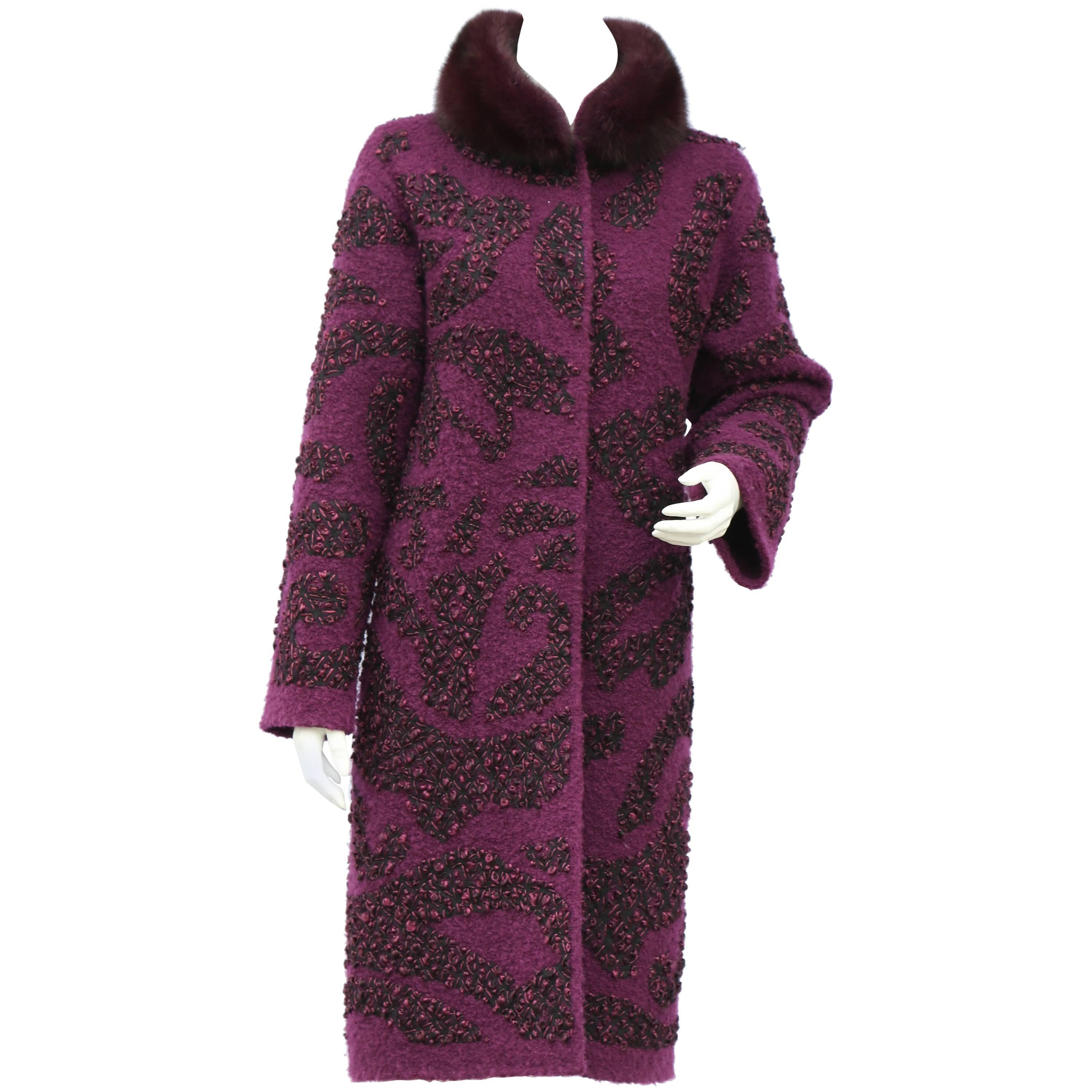 Oscar de la Renta cocoon coat For Sale
