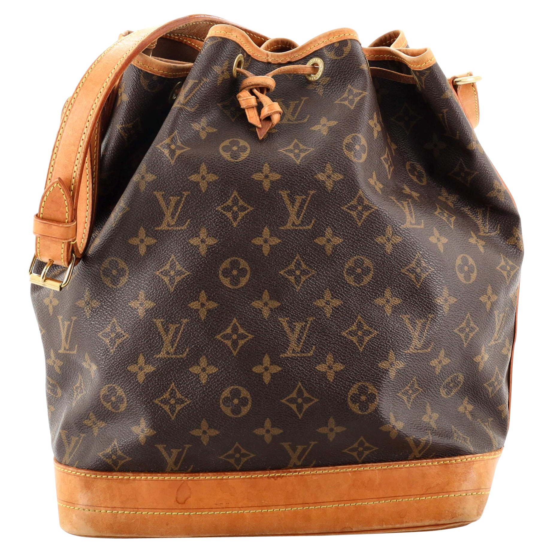 Louis Vuitton Noe Handbag Monogram Canvas Large