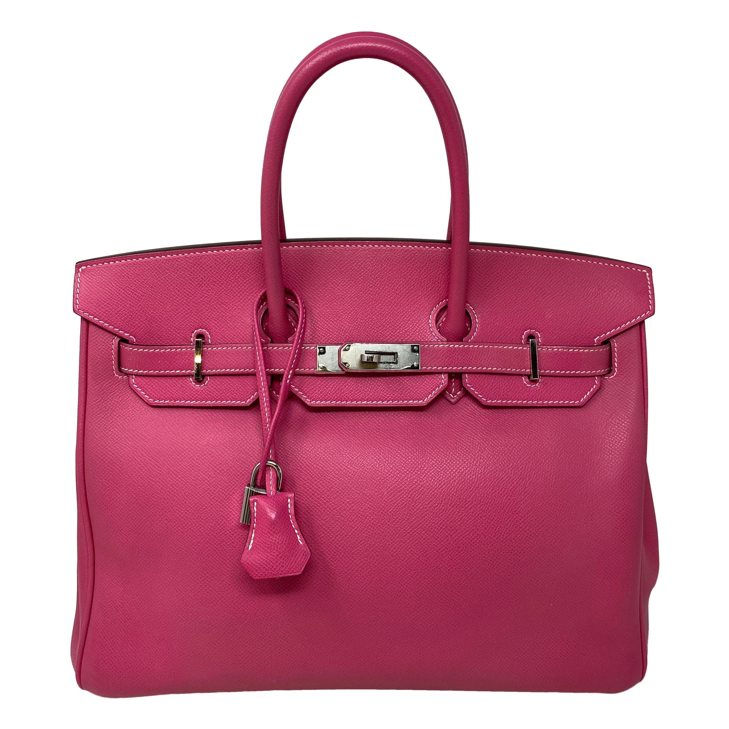 Hermes Rose Tyrien 30 Candy Birkin Bag