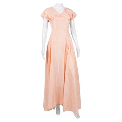 Rare 1940s Taffetas Silk Dress