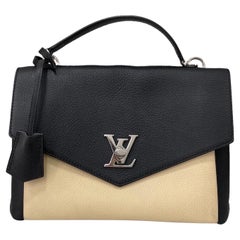 Louis Vuitton Lockme Handbag Black White 