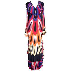 Vintage 1990s Missoni Multicolored Maxi Dress