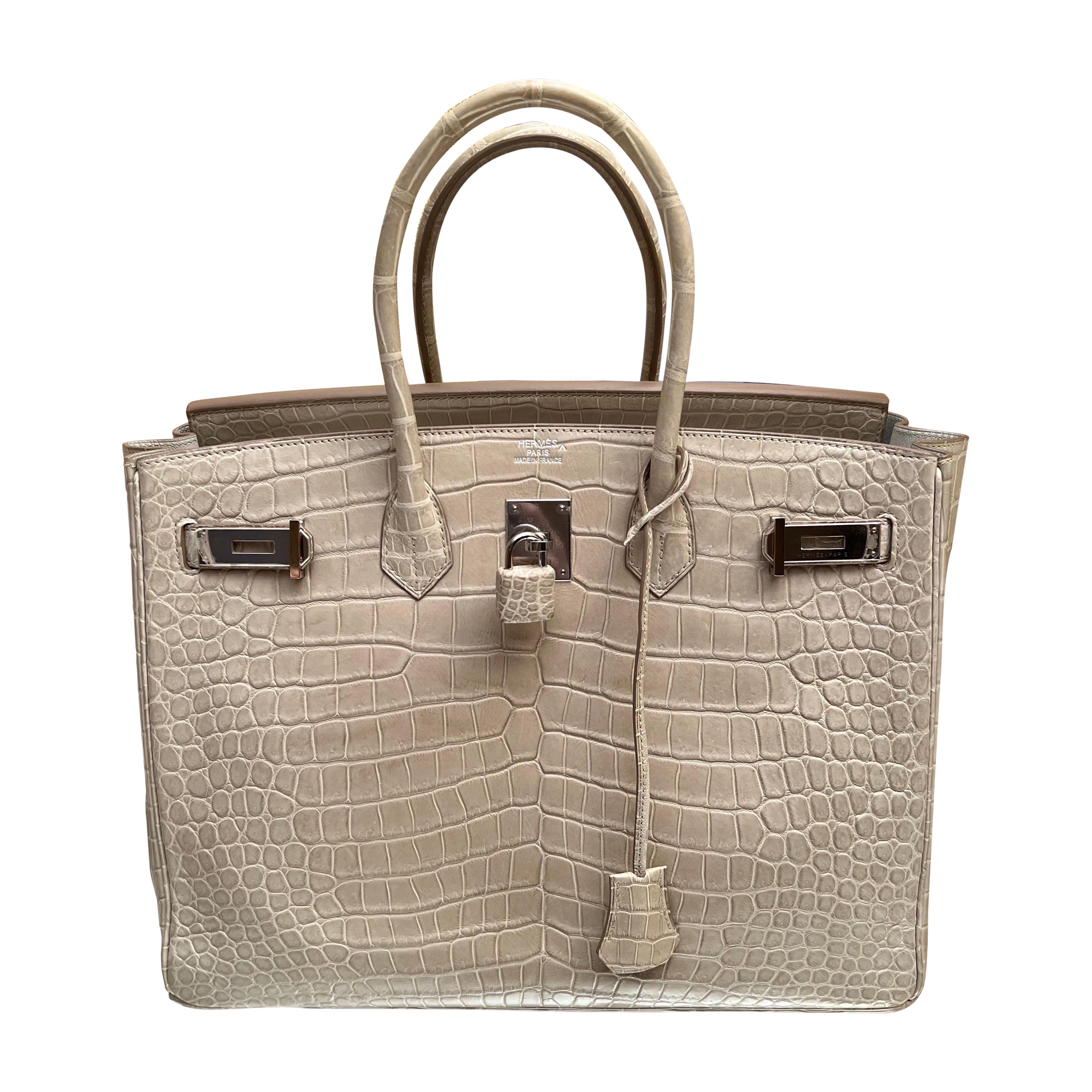Hermès Himalayan Crocodile 35 cm Special Edition Kelly For Sale at