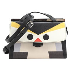 Fendi Demi Jour Monster Satchel Leather